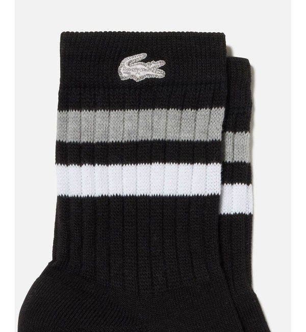LACOSTE「ラインドアメリブショートソックス」|ソックス|