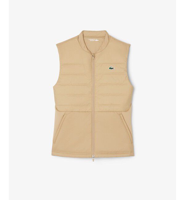 LACOSTE「キルティング切り替え中綿ベスト」|ダウンベスト・ベスト|