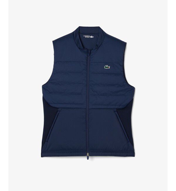 LACOSTE「キルティング切り替え中綿ベスト」|ダウンベスト・ベスト|