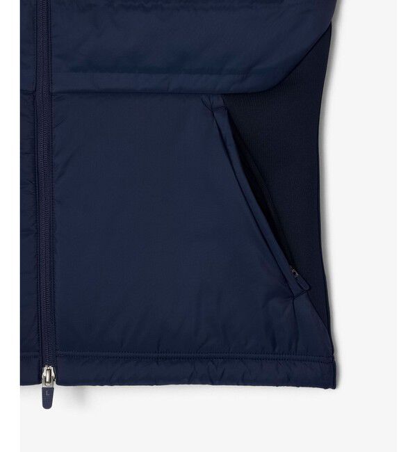 LACOSTE「キルティング切り替え中綿ベスト」|ダウンベスト・ベスト|