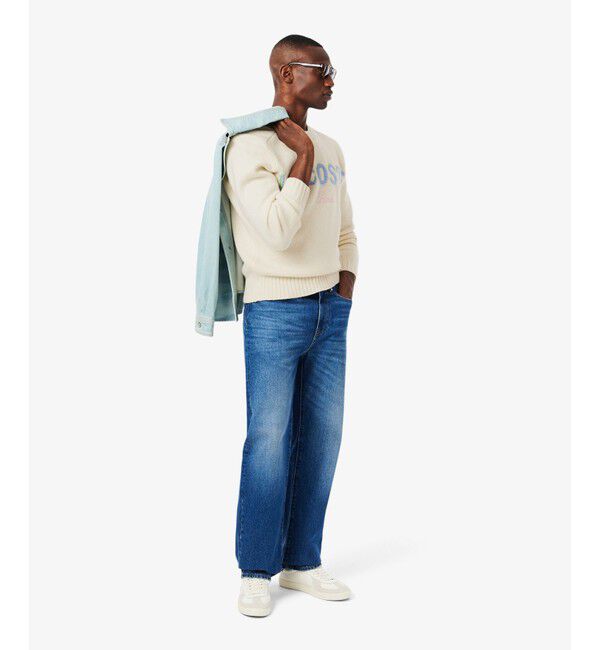 LACOSTE「ブランドネームロゴシャギーニッティングセーター」|ニット・セーター|