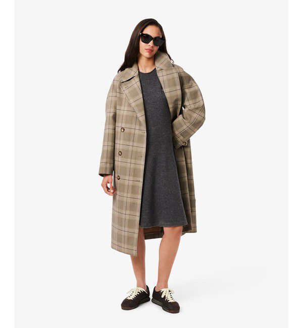 LACOSTE「3Dニッティングシームレスフレアドレスセーター」|ワンピース|