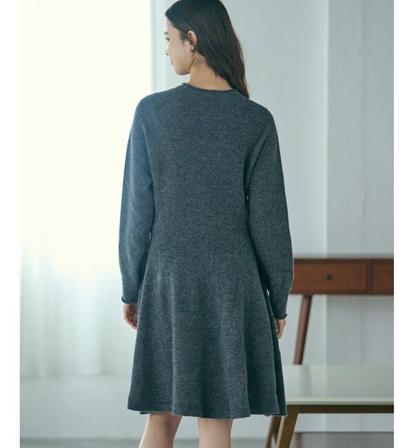 LACOSTE「3Dニッティングシームレスフレアドレスセーター」|ワンピース|