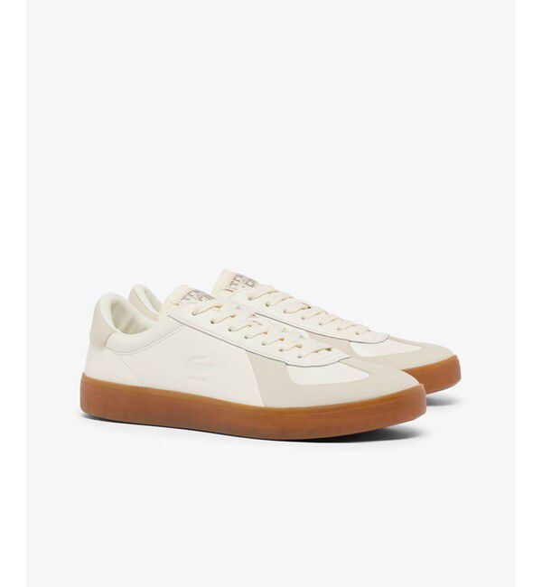 LACOSTE「メンズ BASESHOT PRO 1262APAC SMA スムースレザースニーカー」|スニーカー|オフホワイト
