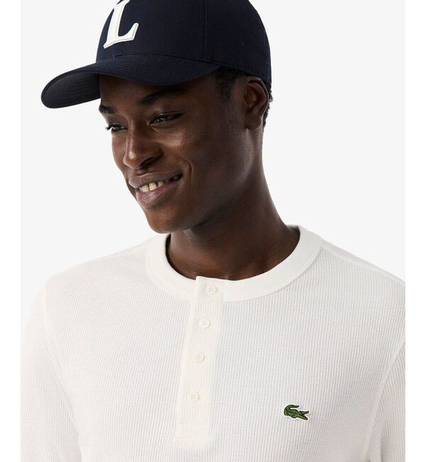 LACOSTE「ヘンリーネックワッフルTシャツ」|Tシャツ・カットソー|