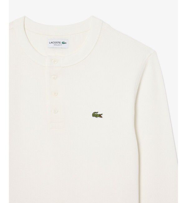 LACOSTE「ヘンリーネックワッフルTシャツ」|Tシャツ・カットソー|
