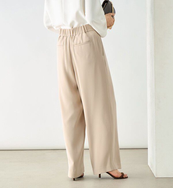 NOLLEY'S「《セットアップ対応》ウォッシャブルダブルクロスワイドパンツ」|その他|