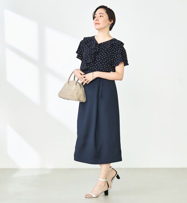 NOLLEY'S「2wayラッフル衿ブラウス」|シャツ・ブラウス|