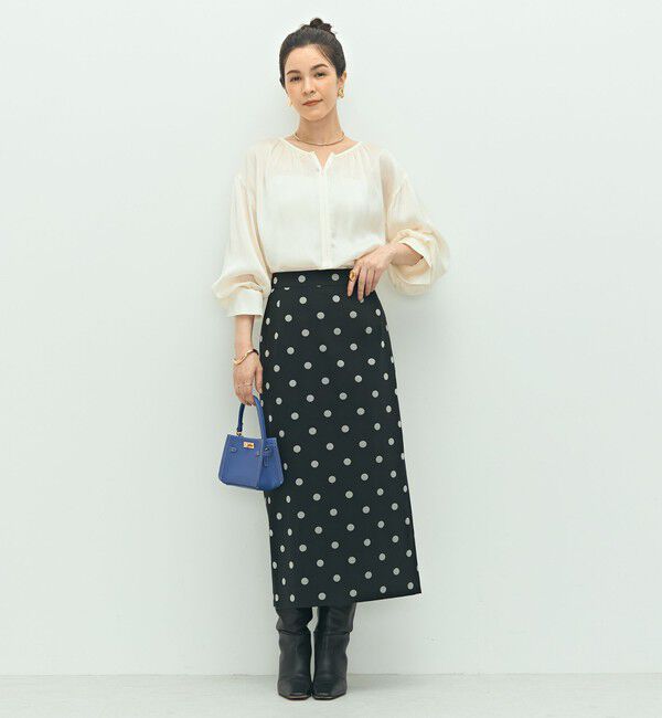 NOLLEY'S「楊柳サテン2WAYギャザーブラウス」|シャツ・ブラウス|