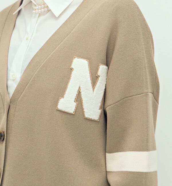 NOLLEY'S「《手洗い可能》レタードVネックニットカーディガン」|カーディガン|