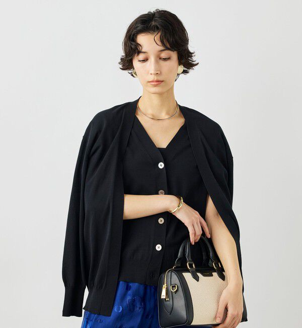 NOLLEY'S「《手洗い可能》ベストドッキングVネックカーディガン」|カーディガン|