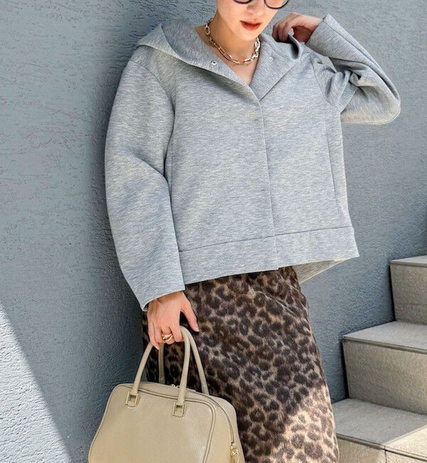 NOLLEY'S「【追加】ウォッシャブルエアボールフードブルゾン」|ブルゾン・スタジャン|