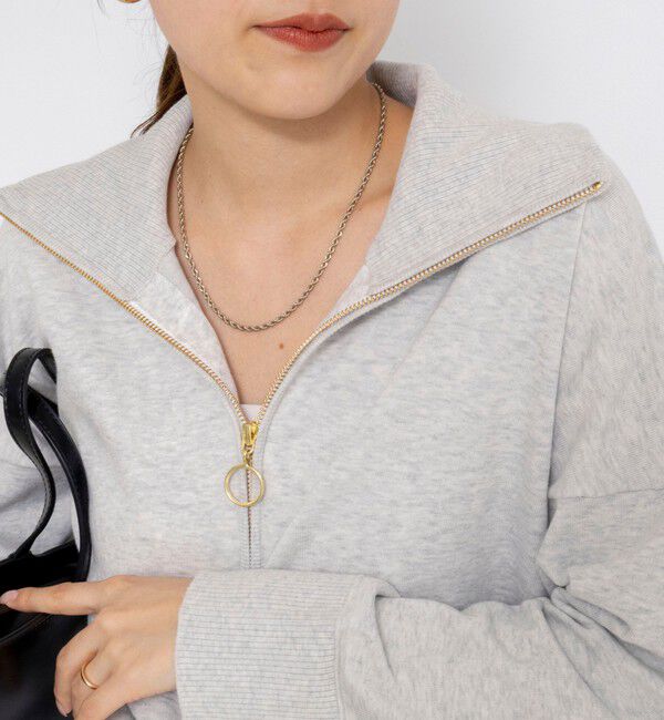 Rie Miller「《手洗い可能》ハーフZIPプルオーバー」|ニット・セーター|