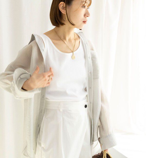 NOLLEY'S「ウォッシャブルセルロースシルクシアーシャツ」|シャツ・ブラウス|