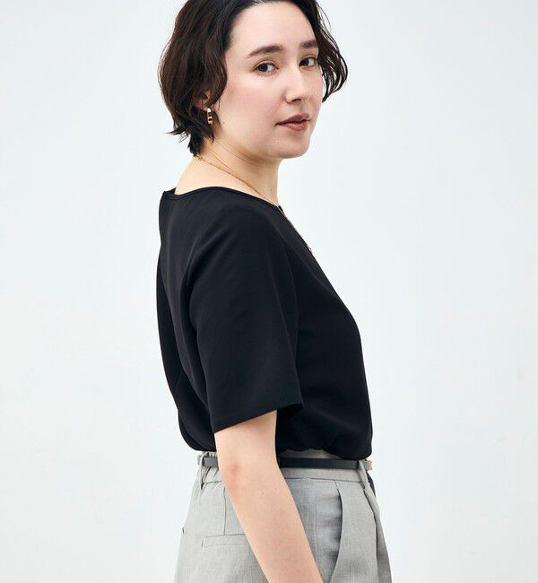 NOLLEY'S sophi「ウォッシャブルダブルクロスＴブラウス」|シャツ・ブラウス|