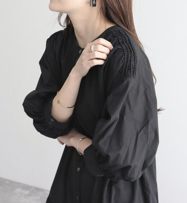 fredy emue「【fredyemueフレディエミュ】コードボリュームシャツワンピース」|ワンピース|