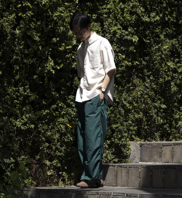 GLOSTER「【GLOSTER/グロスター】オーバーサイズ オックスボタンダウン ストライプシャツ 半袖」|シャツ・ブラウス|