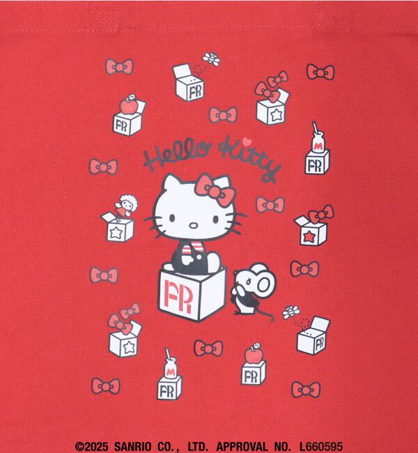 fredy emue「【HELLO KITTY meet FREDY emue】  ボックスプリントトートバッグ」|トートバッグ|
