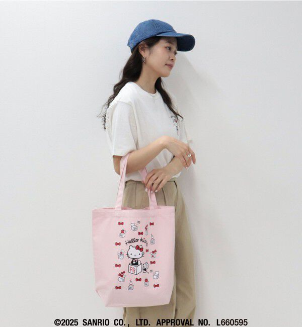 fredy emue「【HELLO KITTY meet FREDY emue】  ボックスプリントトートバッグ」|トートバッグ|