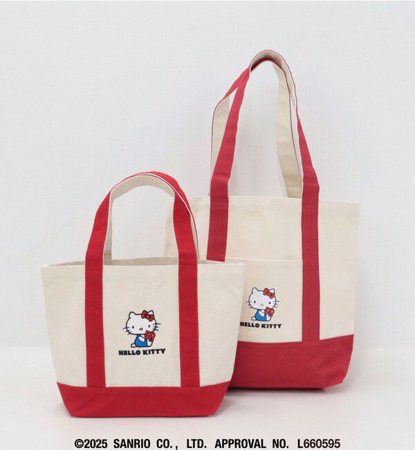 fredy emue「【HELLO KITTY meet FREDY emue】 プリントミディアムトートバッグ」|トートバッグ|