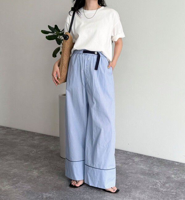 fredy emue「ストライプパジャマパンツ」|チノ|