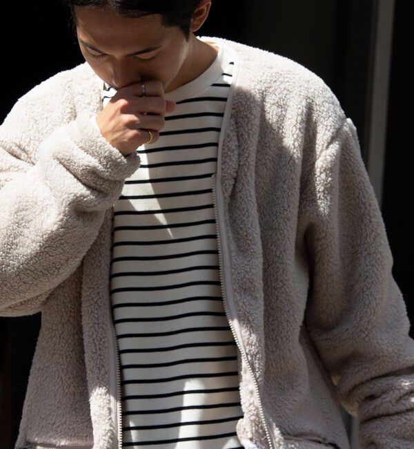 GLOSTER「【Franklin Climbing】カスケード シェルパフリースカーディガン」|カーディガン|