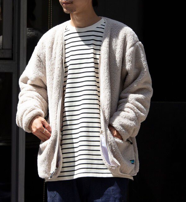 GLOSTER「【Franklin Climbing】カスケード シェルパフリースカーディガン」|カーディガン|