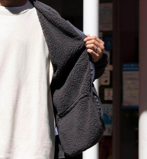 GLOSTER「【Franklin Climbing】カスケード シェルパフリースカーディガン」|カーディガン|