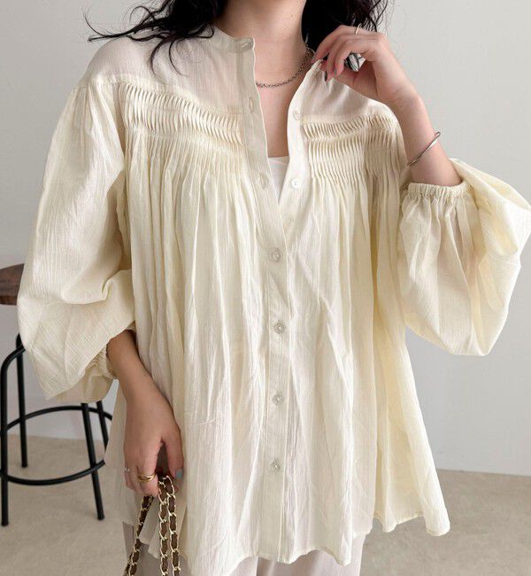 fredy emue「【GEVACO/ゲバコ】ピンタックブラウス」|シャツ・ブラウス|