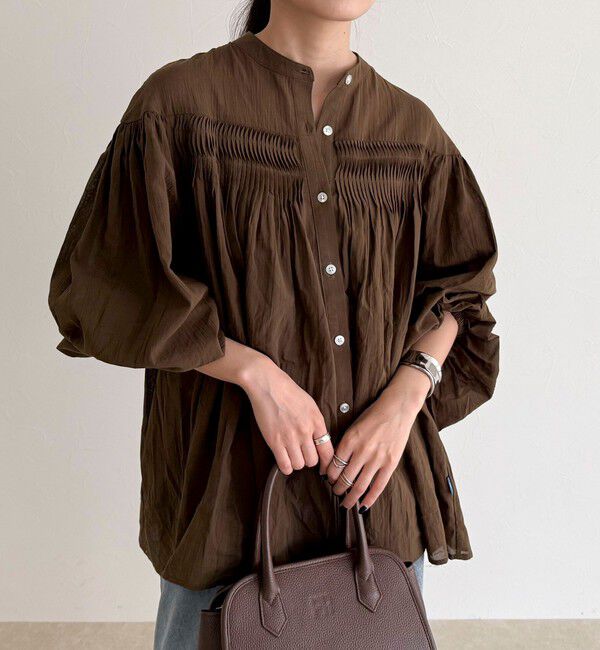 fredy emue「【GEVACO/ゲバコ】ピンタックブラウス」|シャツ・ブラウス|