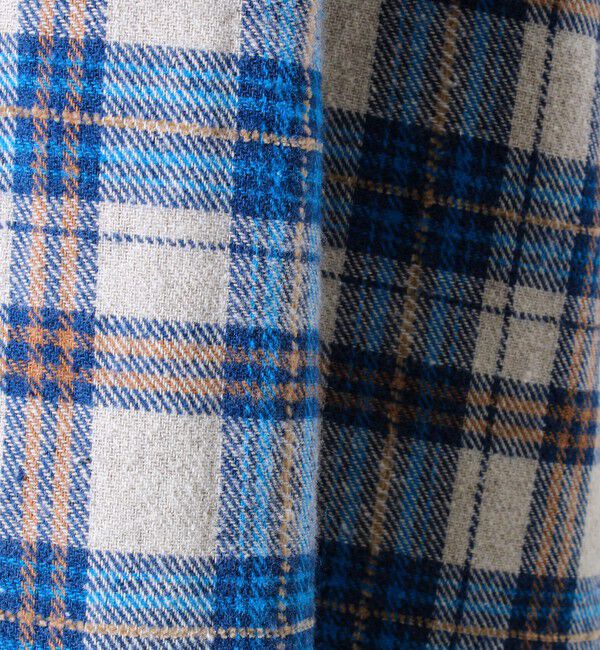 GLOSTER「【GEVACO/ゲバコ】裾ストレートカット ネルシャツ」|シャツ・ブラウス|