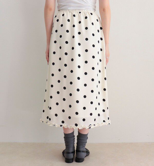 fredy emue「サテンドットミディスカート」|スカート|