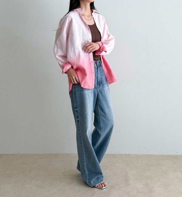 fredy emue「グラデーションリネンシャツ」|シャツ・ブラウス|