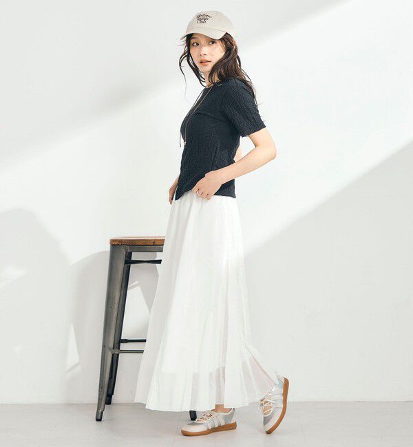 fredy emue「COTTONマチ付きギャザースカート」|スカート|
