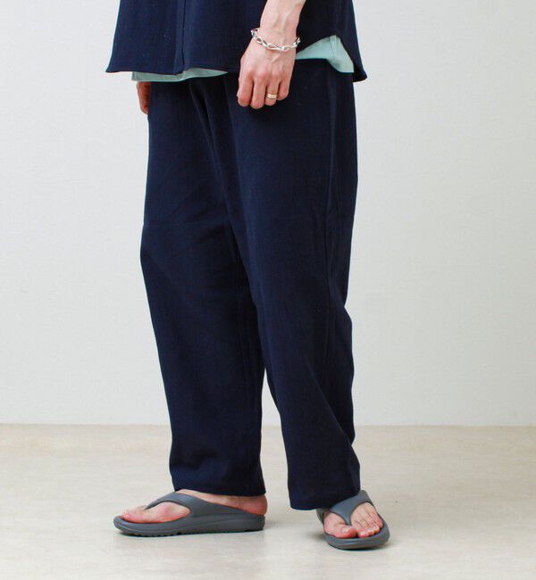 GLOSTER「【JACKPURCELL/ジャックパーセル】コットンパナマパンツ」|チノ|ネイビー