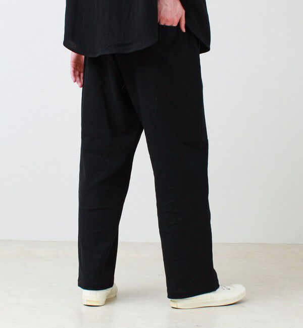 GLOSTER「【JACKPURCELL/ジャックパーセル】コットンパナマパンツ」|チノ|ブラック