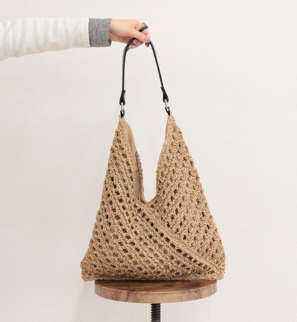 fredy emue「ミックスヤーンペーパー三角バッグ」|ショルダー・メッセンジャー|