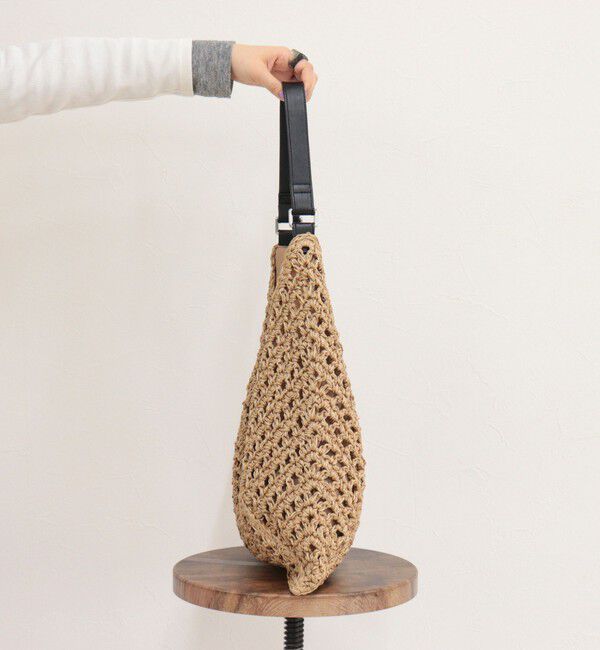 fredy emue「ミックスヤーンペーパー三角バッグ」|ショルダー・メッセンジャー|