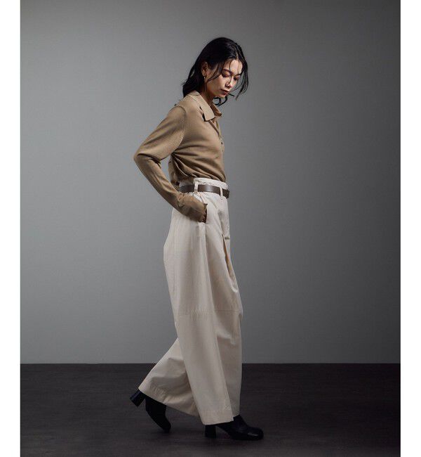 SALON adam et rope'「【W S（ドゥーブル）】レザースクエアバックルベルト」|ベルト|