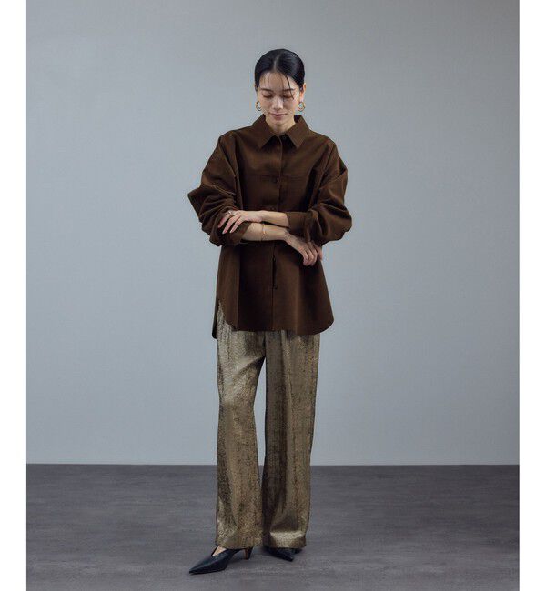 SALON adam et rope'「Ultrasuede(R)オーバーシャツ / セットアップ対応」|シャツ・ブラウス|