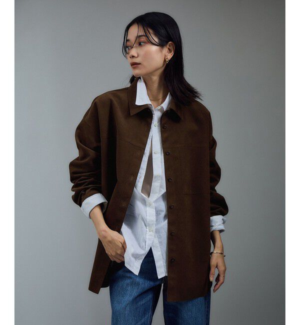 SALON adam et rope'「Ultrasuede(R)オーバーシャツ / セットアップ対応」|シャツ・ブラウス|