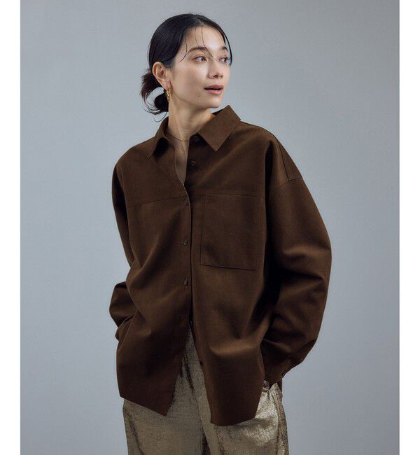 SALON adam et rope'「Ultrasuede(R)オーバーシャツ / セットアップ対応」|シャツ・ブラウス|