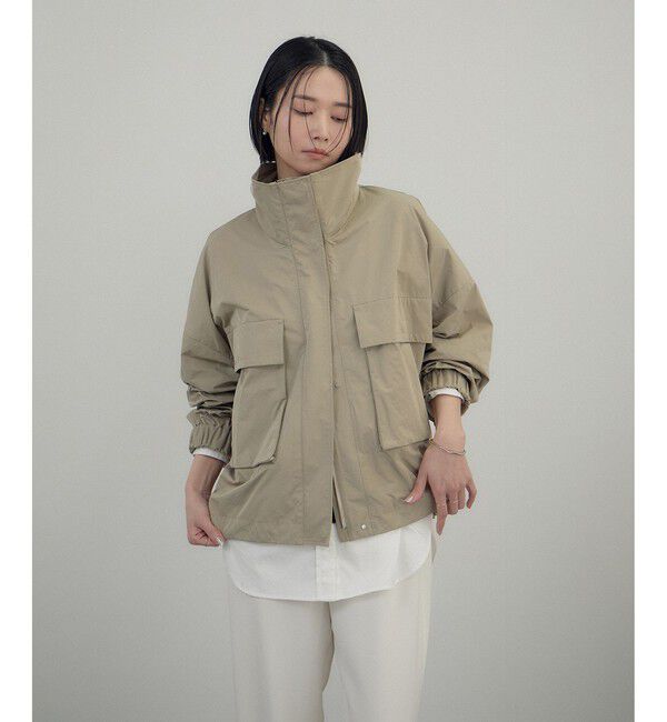 SALON adam et rope'「リモンタナイロン / スタンドカラーブルゾン」|ブルゾン・スタジャン|