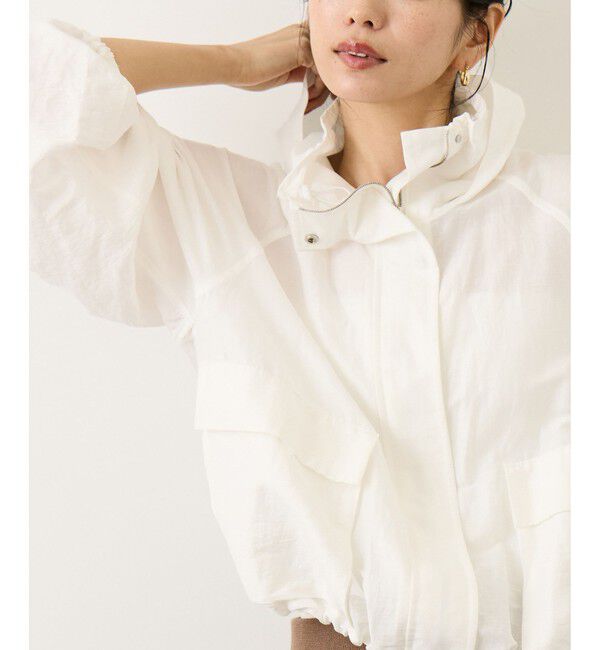 ROPE「ビスコースリネンライトマウンテンパーカー/セットアップ対応・イージーケア」|ブルゾン・スタジャン|