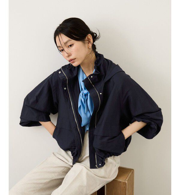 ROPE「ビスコースリネンライトマウンテンパーカー/セットアップ対応・イージーケア」|ブルゾン・スタジャン|