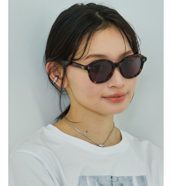 ROPE「【WEB・一部店舗限定】ボストンフレームUVカットグラス/ケースセット」|サングラス|ブラウン(20)