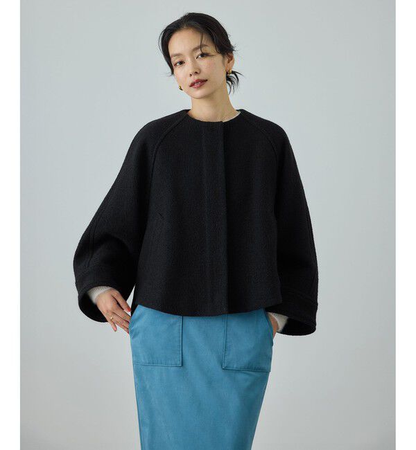 ROPE「圧縮ウールコクーンショート丈コート/Bellandi(ベランディ)」|ブルゾン・スタジャン|