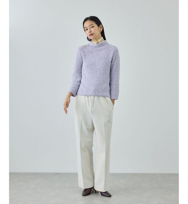 ROPE「【COOHEM(コーヘン)】COTTON FANCY YARN HIGH NECK KNIT」|ニット・セーター|