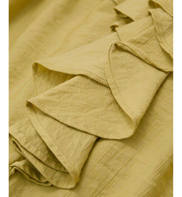 VIS「【WEB限定】ラッフルフリルフレンチスリーブブラウス」|シャツ・ブラウス|