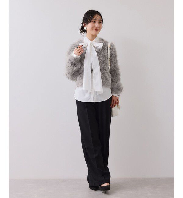 VIS「ラビットライクVネックカーディガン/イージーケア・WEB限定カラー」|カーディガン|